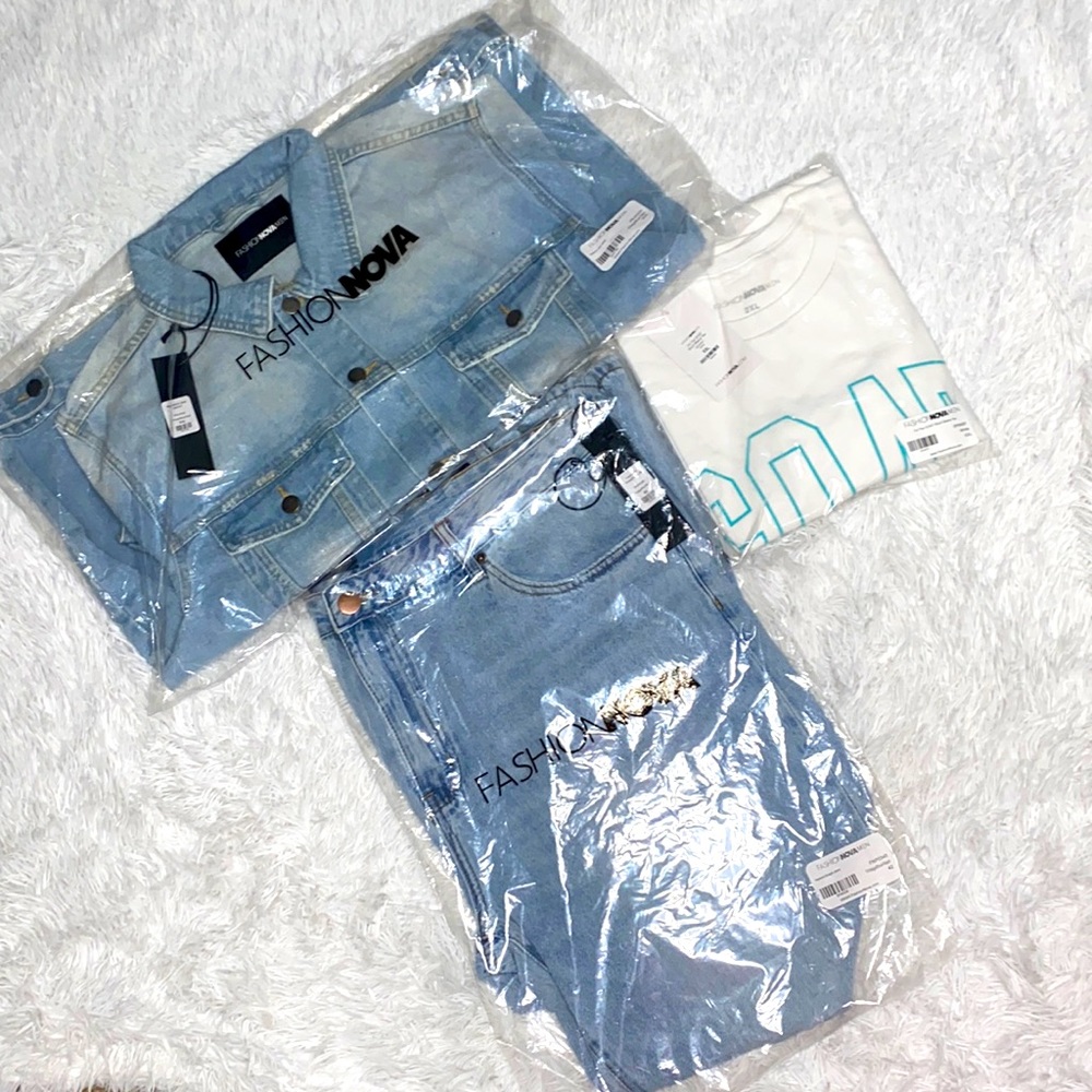 Fashion Nova (Men’s) Haywood Jean set (BRAND NEW-NWT)